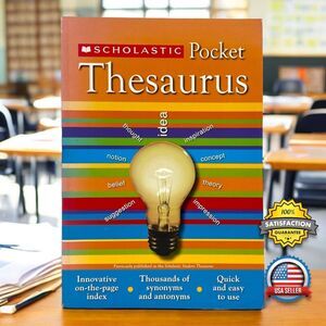 Scholastic Pocket Thesaurus (SCHOLASTIC REFERENCE) Paperback Book Student School